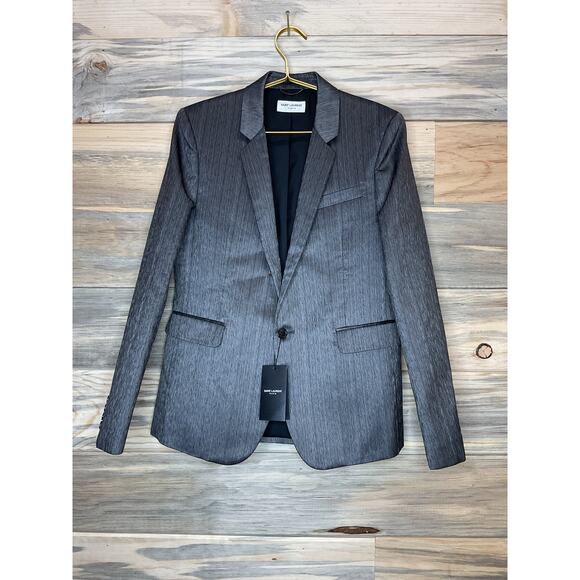Saint Laurent NWT Flamme Shantung Tailored Blazer Mens US 38 - Picture 2 of 6